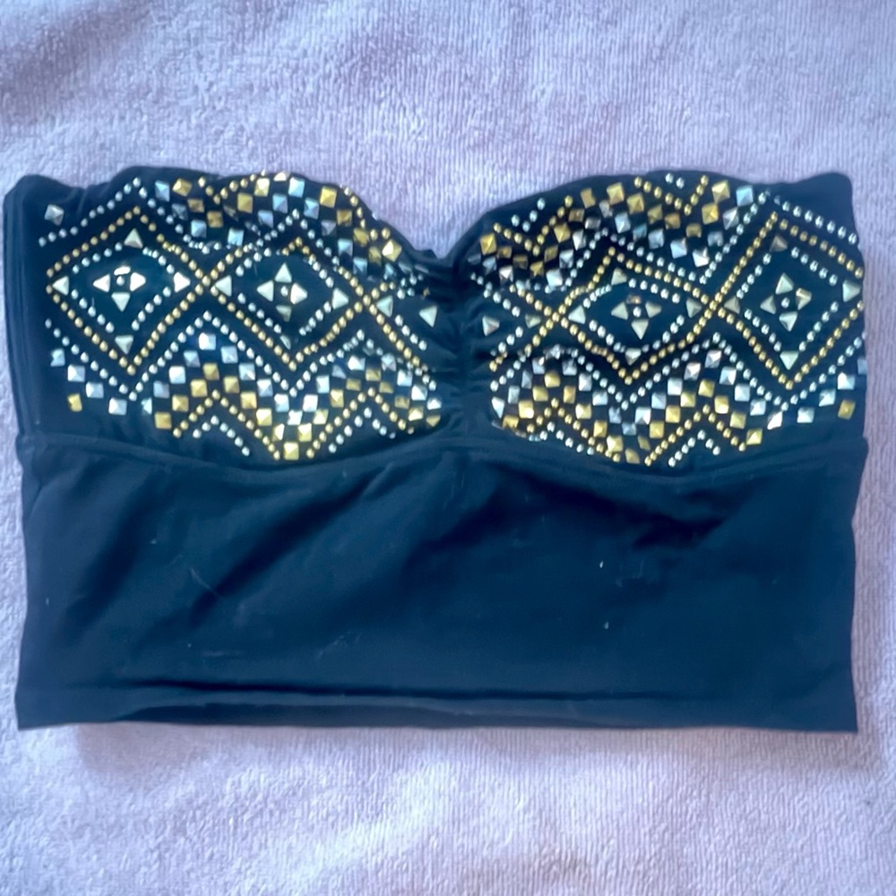Victoria Secret PINK bandeau top. Color black. Size S.